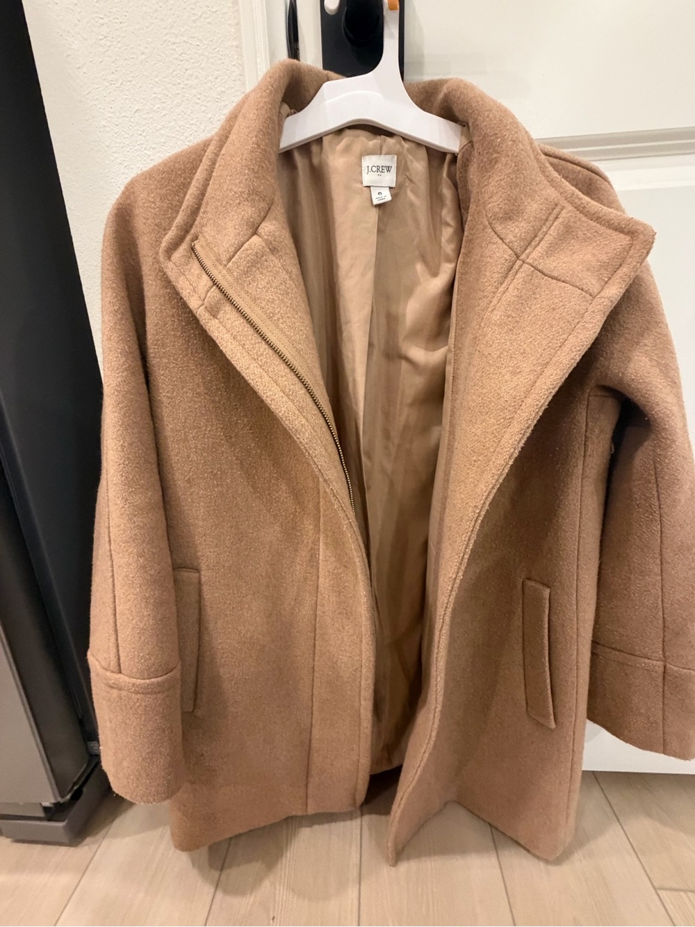 J. Crew Camel Wool Pea Coat - Warm Camel Brown